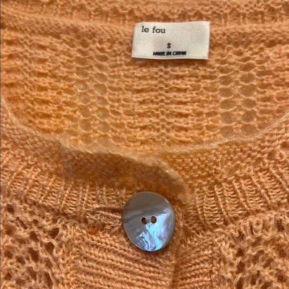 Aritzia Wilfred x Le Fou Floral Cropped Cardigan Size S - Picture 5 of 8